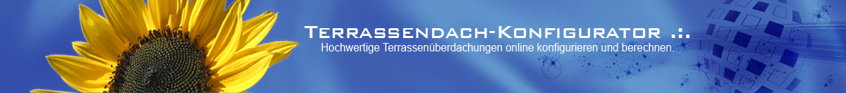 Terrassendach Konfigurator Banner